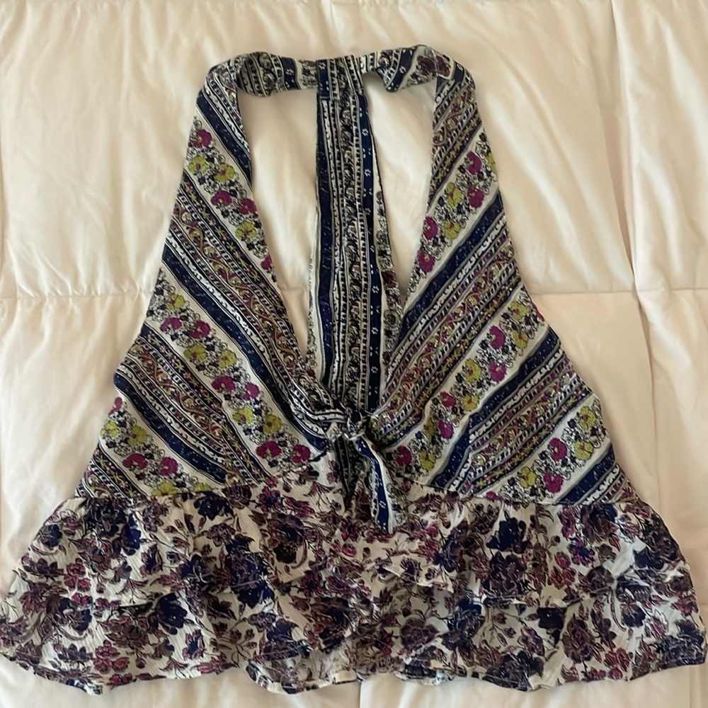 Free People Floral/Boho Blouse